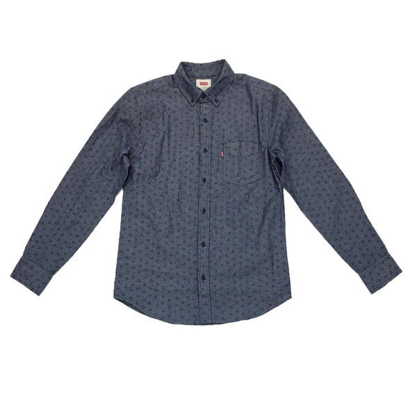 Levis BLUE Button Down Long Sleeve Shirt - UPSTREAMERS