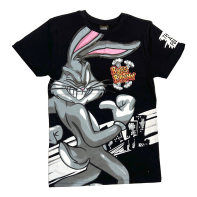 Looney Tunes Bugs Bunny Gel Print Tee (Black) - UPSTREAMERS