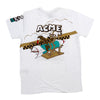 Looney Tunes Wile E Coyote Chenille Patch Tee (White) - UPSTREAMERS