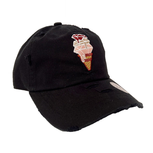 Muka Diamond Drip Dad Hat (Black) - UPSTREAMERS