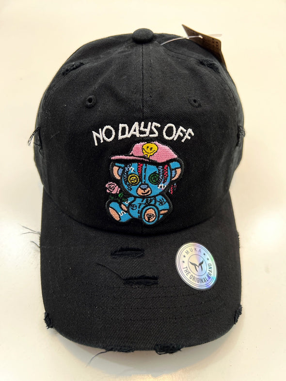 Muka No Days Off Dad Hat (Black) - UPSTREAMERS