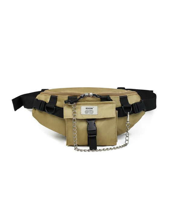 Reason Clothing Chain Sling Bag (Khaki) - UPSTREAMERS