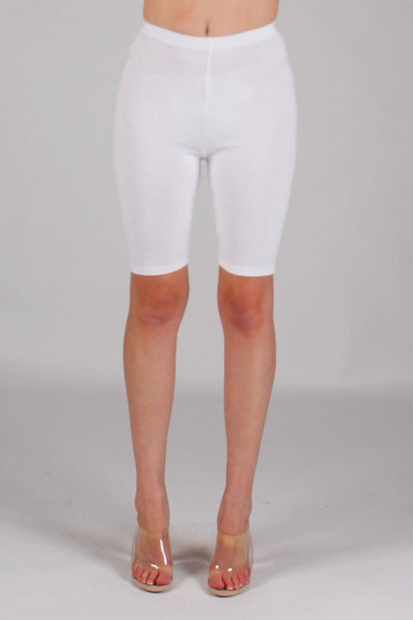 Red Fox Women's Biker Short (White) - UPSTREAMERS