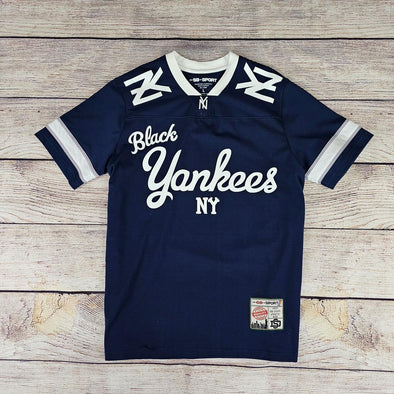SD Sport New York Black Yankees Football Jersey Tee (Navy) - UPSTREAMERS