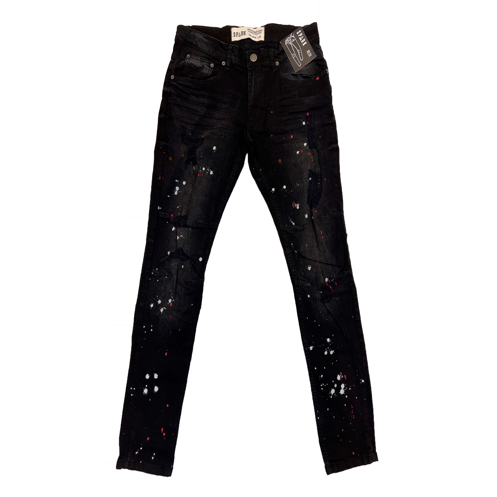 Spark Ripped Paint Jean (Black Sand) Spark Ripped Paint Jean (Black Sand)