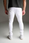 Spark Ripped Twill Jean (White) - UPSTREAMERS