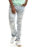 Switch Ripped Stacked Jean (Light Blue) - UPSTREAMERS