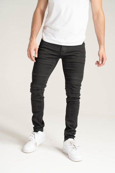 Taker Premium Stretch Twill Jean (Jet Black) - UPSTREAMERS